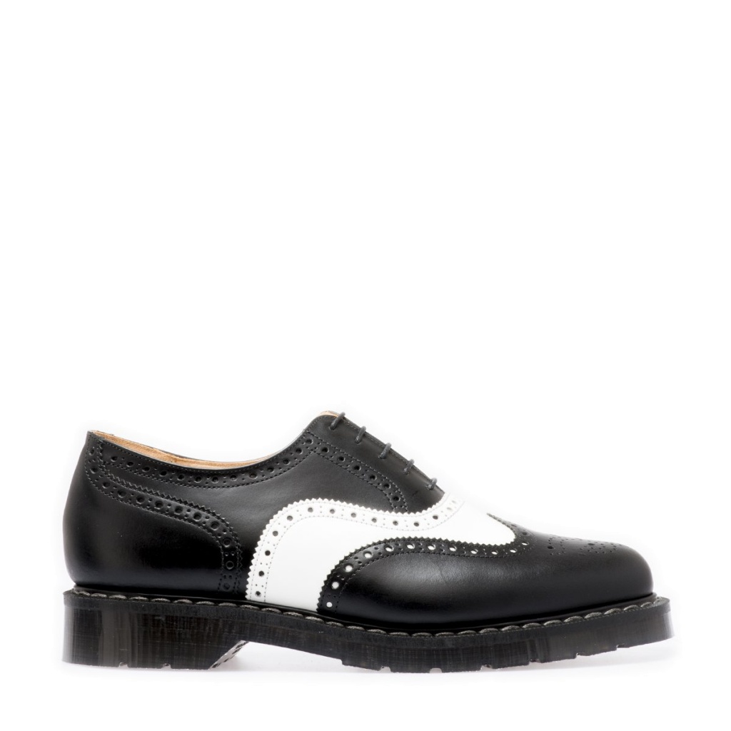 SKO UNO Black & White English Brogue Shoe